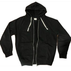 Black Zip Up Hoodie Size Medium
